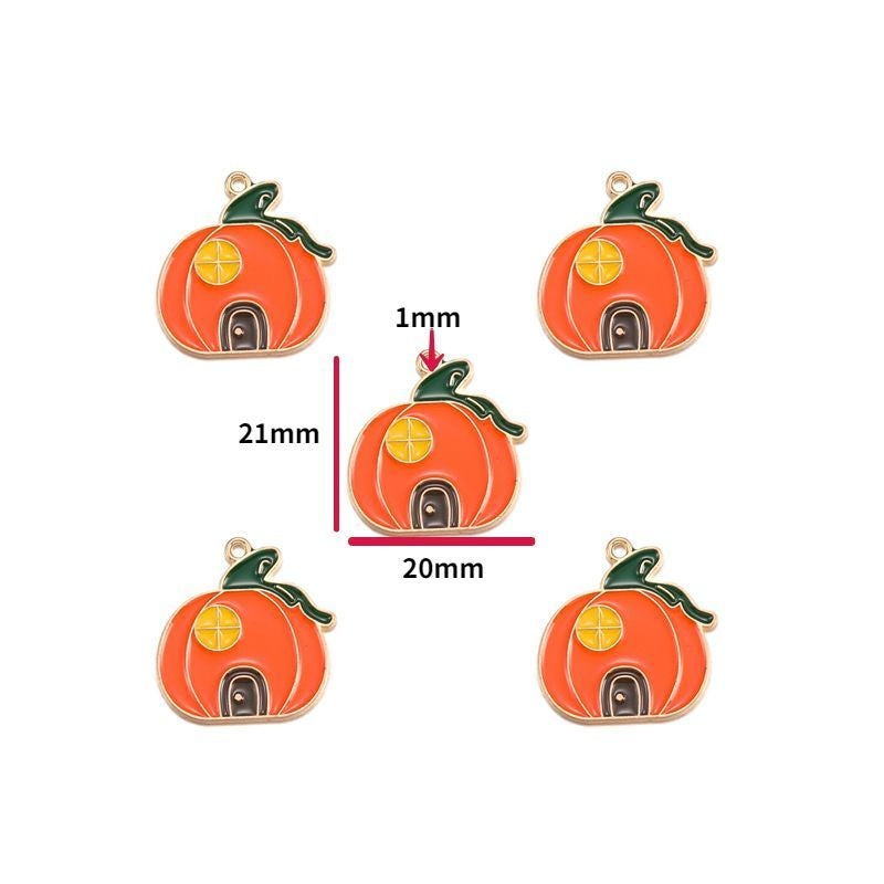 5PCS Halloween Style Theme Jewelry Making Findings Charm #1