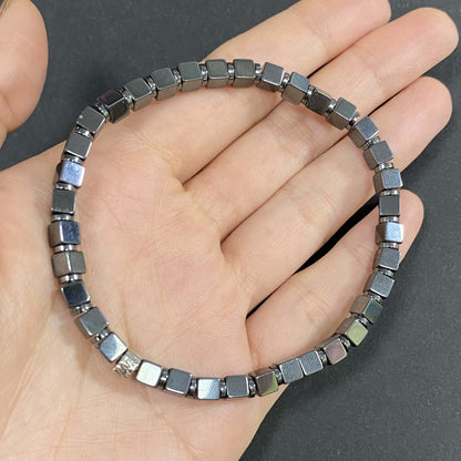 Cube Hematite for Weight Loss Crystal Bracelet