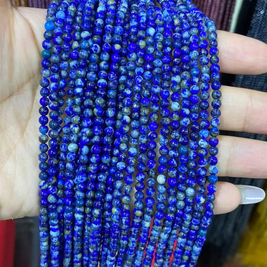 2mm 3mm 4mm Round Lapis Beads