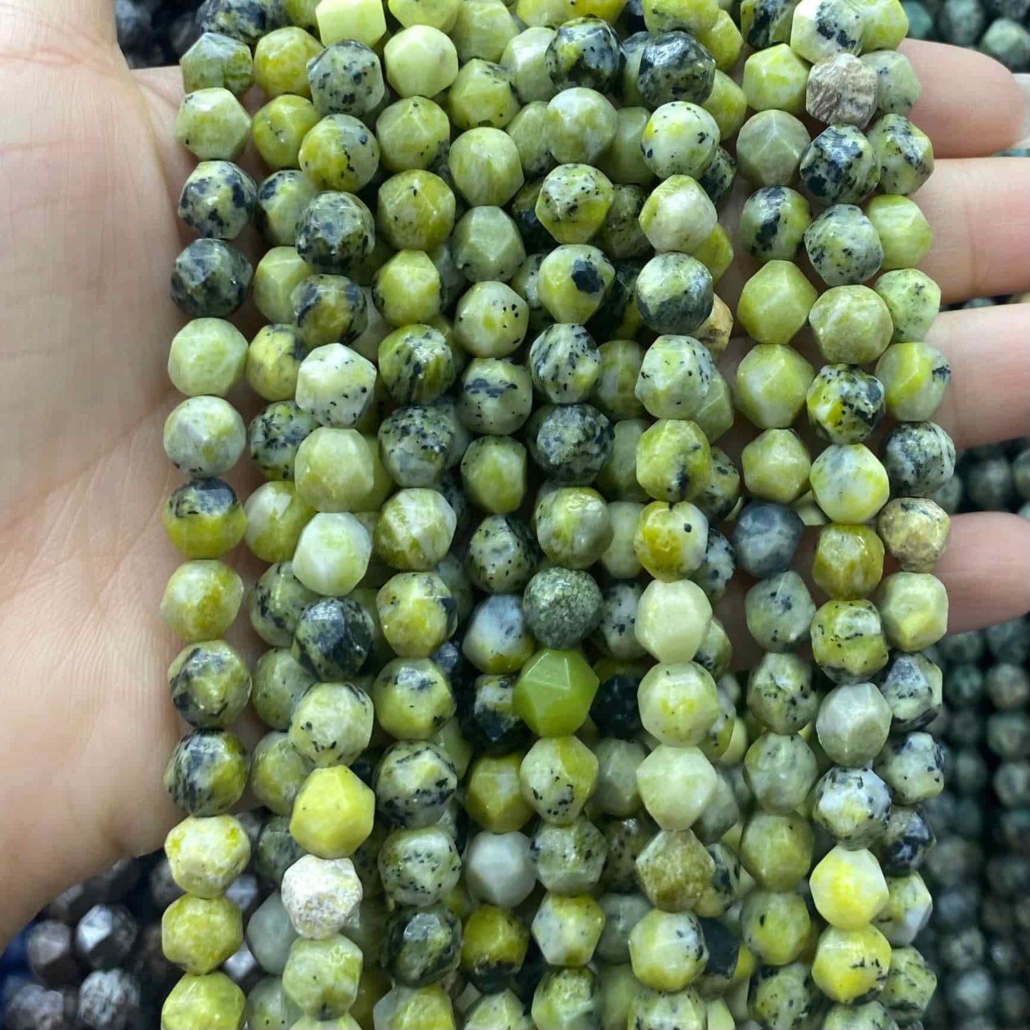 Diamond Faceted Beads 6mm/8mm/10mm Quartz/Jasper/Agate/Crystal