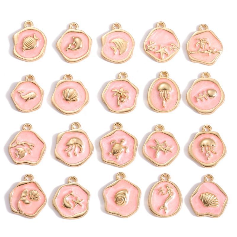 Assorted Ocean Design Charms for Jewelry Making