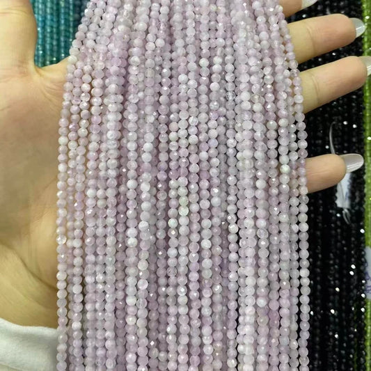 Kunzite Tiny Faceted Round Beads 2mm 3mm 4mm