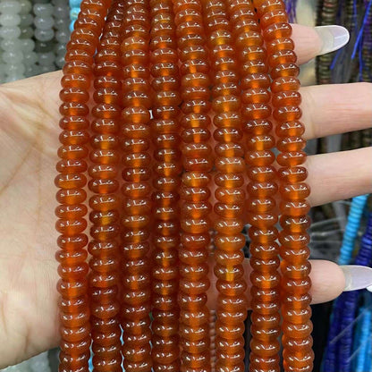 Round Rondelle Beads 2x4mm 4x6mm 5x8mm Quartz/Jasper/Agate