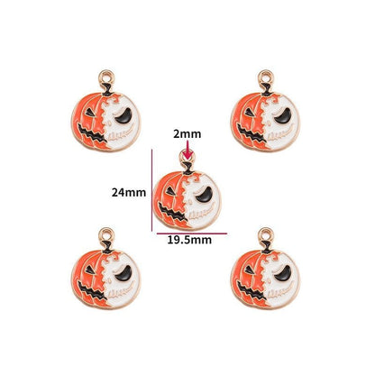 5PCS Halloween Style Theme Jewelry Making Findings Charm #1