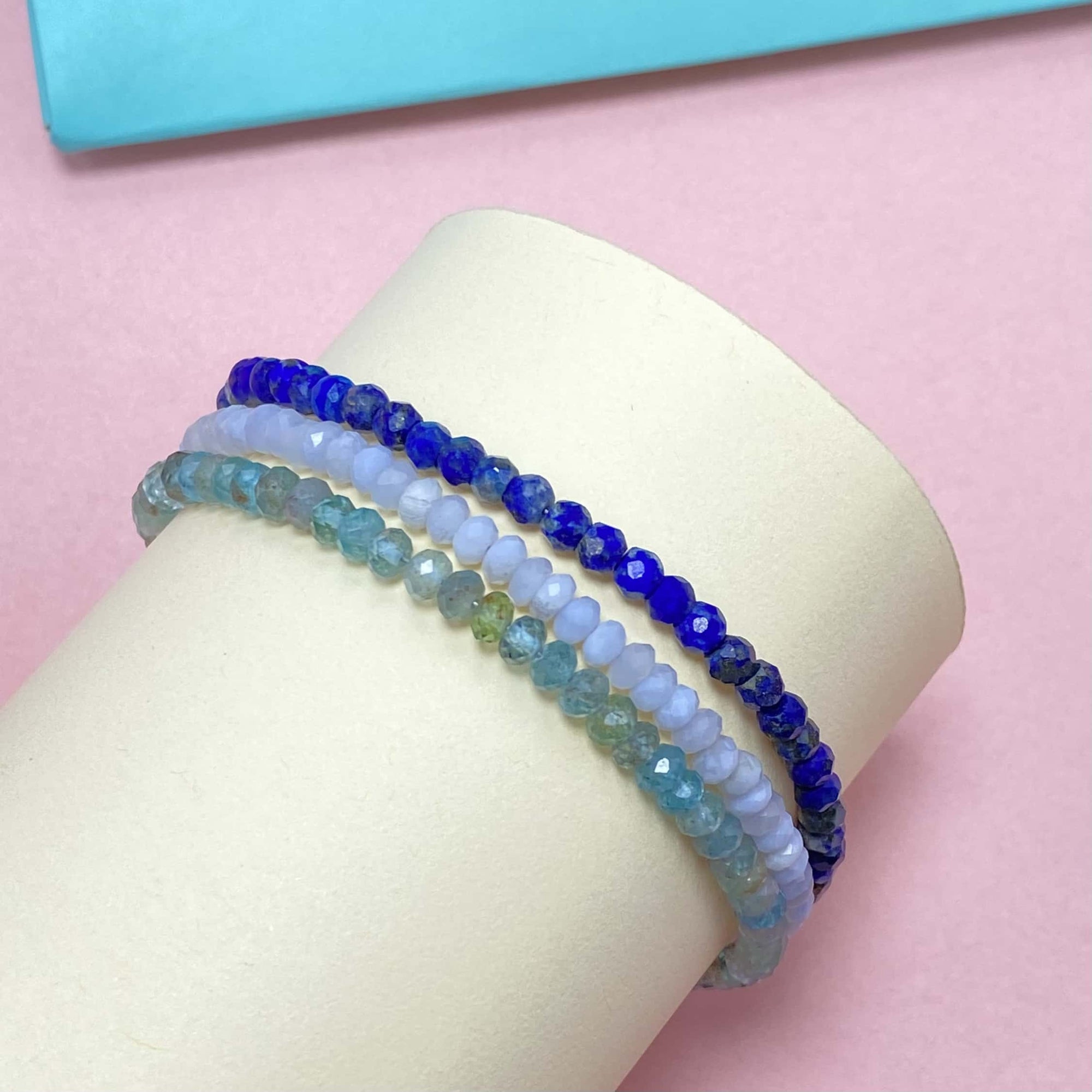 Triple Layer Lapis Lazuli Improve Sleep Crystal Bracelet