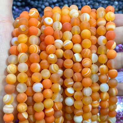 #1 Round Aagte Beads 6mm/8mm/10mm/12mm