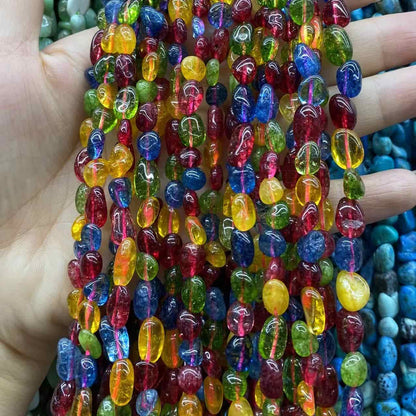 Irregular Smooth Beads 6-8mm Gemstone/Quartz/Jasper/Agate