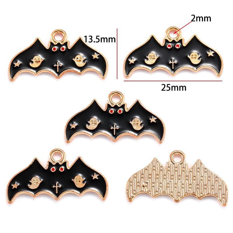 5PCS Halloween Style Theme Jewelry Making Findings Charm #2
