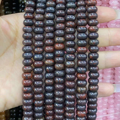 Round Rondelle Beads 2x4mm 4x6mm 5x8mm Quartz/Jasper/Agate