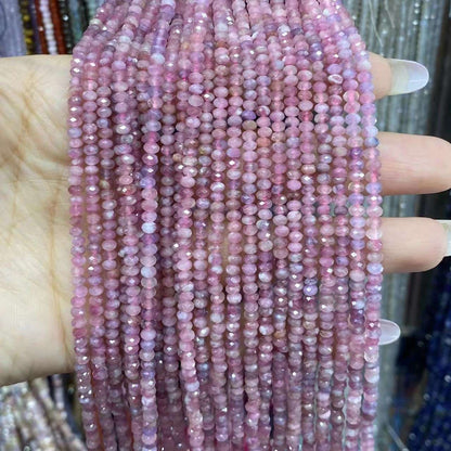 Faceted Rondelle Beads 2x3mm 3x4mm Gemstone/Quartz/Jasper/Agate