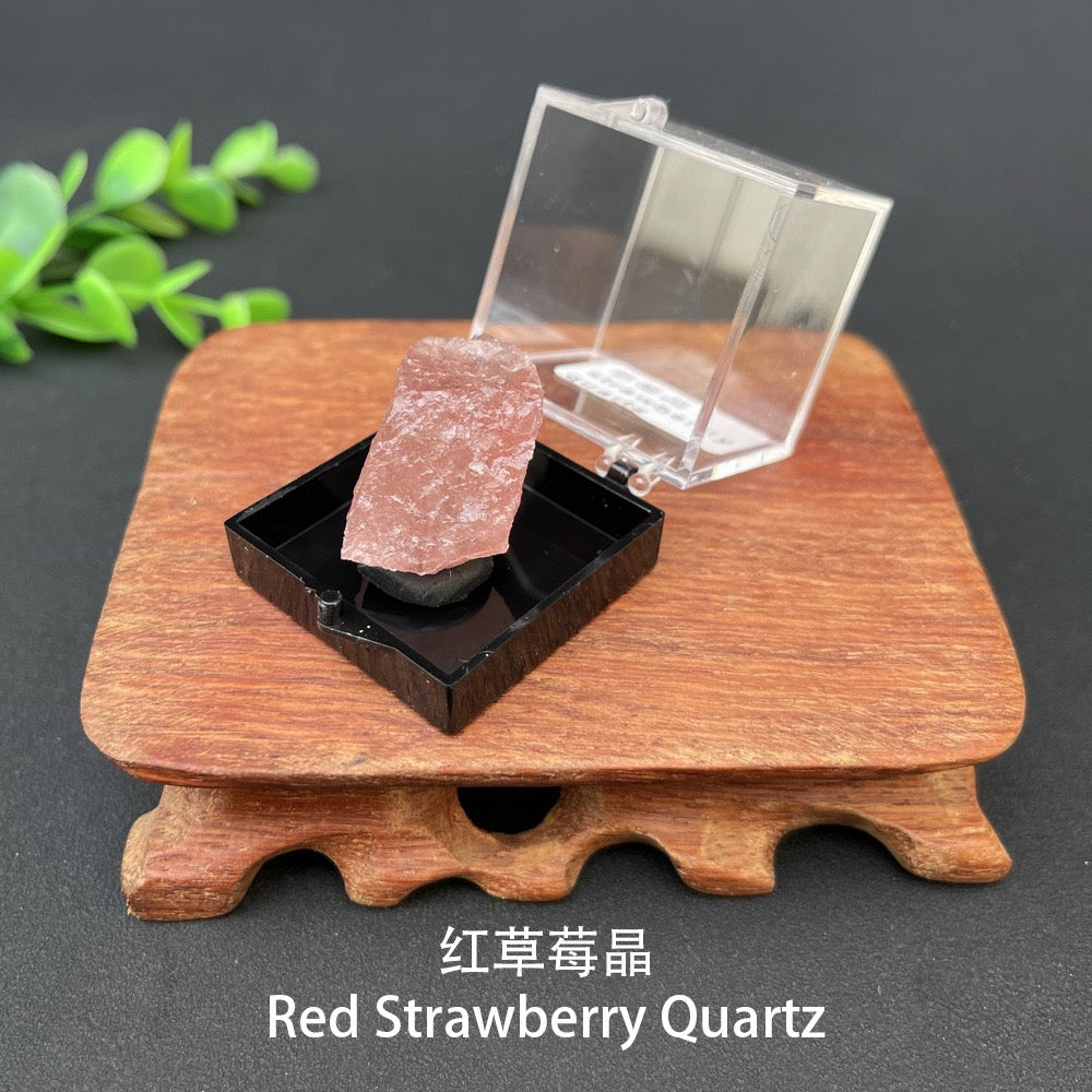 Micro Mineral Box Raw Crystal GemstoneCollection Box