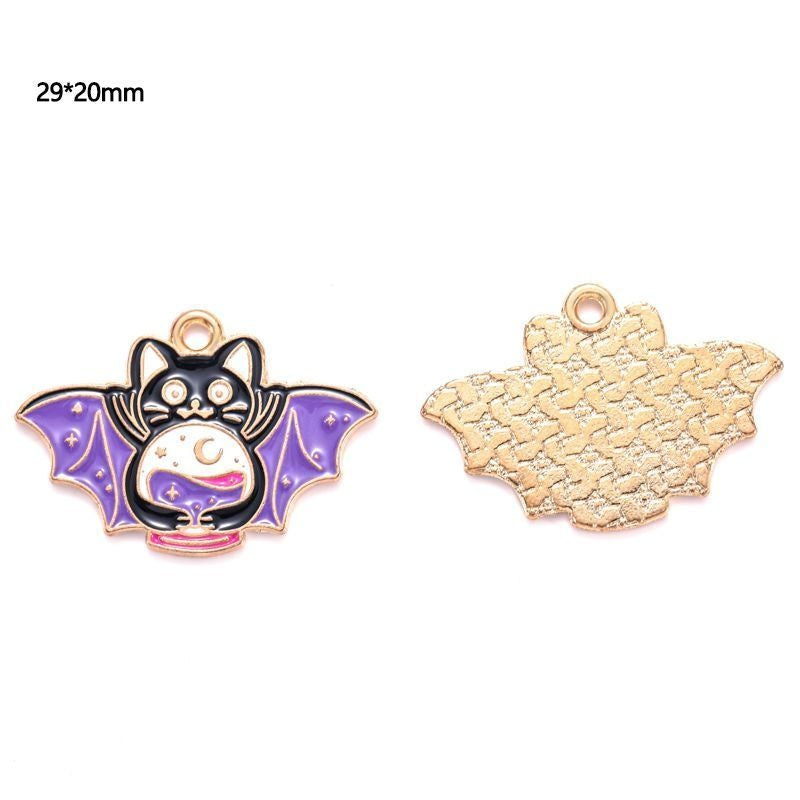 5PCS Halloween Style Theme Jewelry Making Findings Charm #2