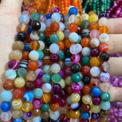 #1 Round Aagte Beads 6mm/8mm/10mm/12mm