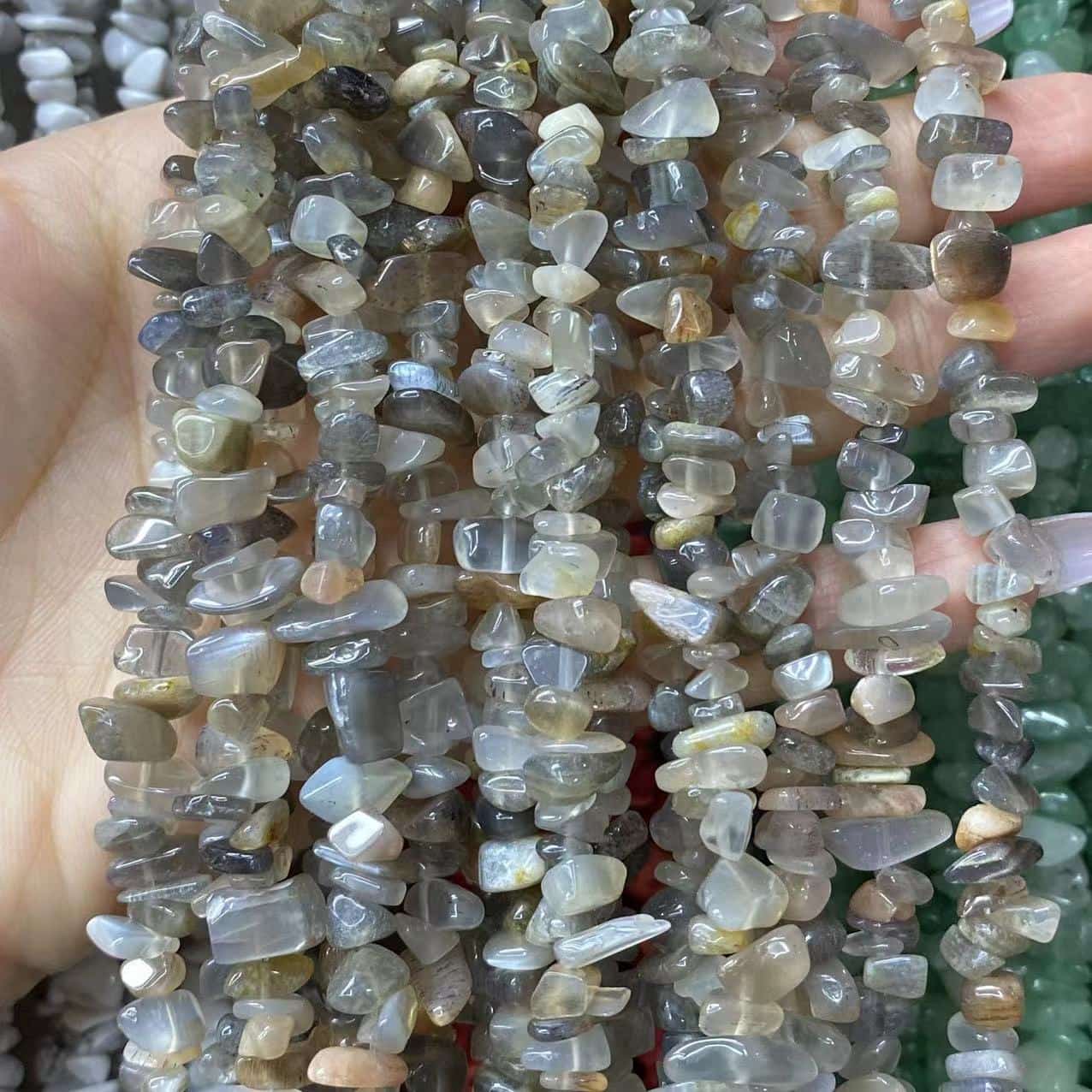 Freeform Chip Beads 3-8mm Gemstone/Quartz/Jasper/Agate