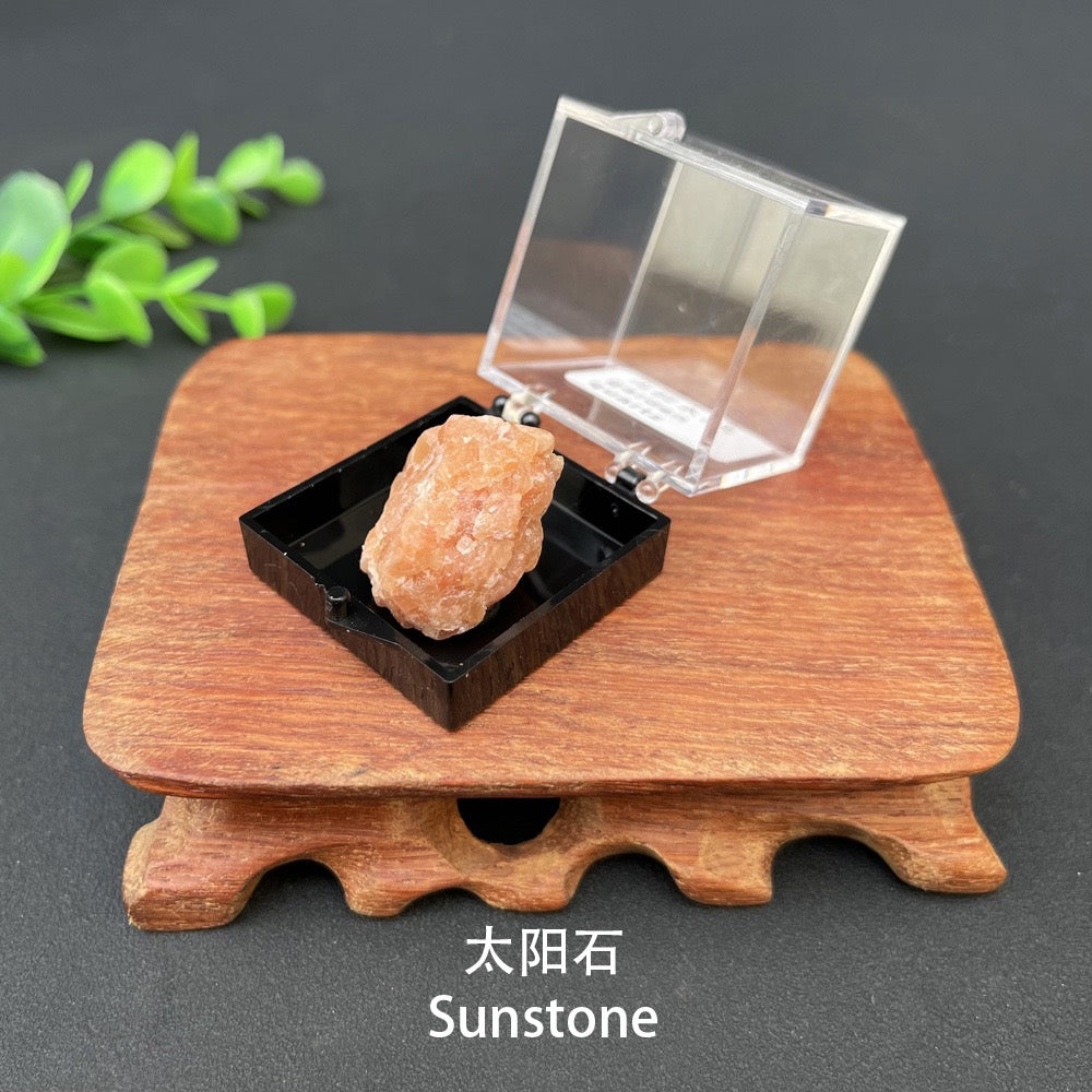 Micro Mineral Box Raw Crystal GemstoneCollection Box