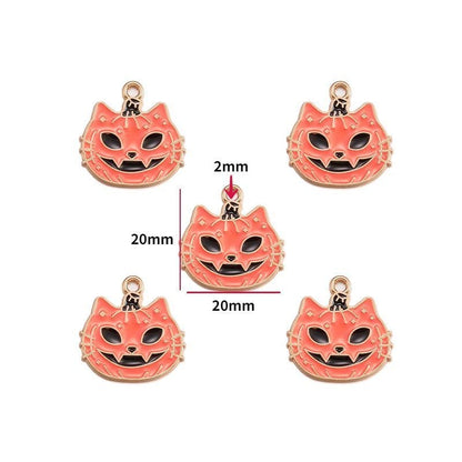 5PCS Halloween Style Theme Jewelry Making Findings Charm #1