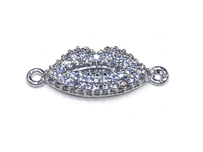 1PCS Brass Cubic Zirconia Lip Accessories