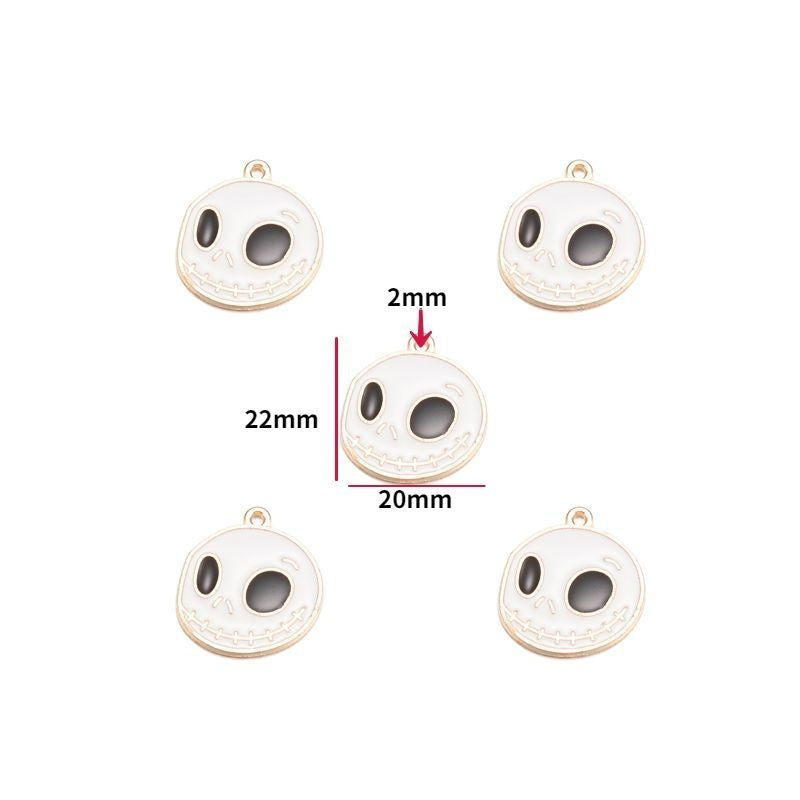 5PCS Halloween Style Theme Jewelry Making Findings Charm #1