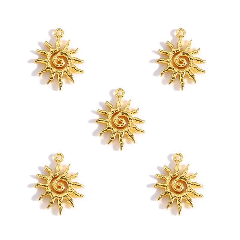 5 PCS Sun Style Jewelry Making Findings Charm Multi Sizes