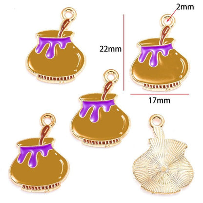 5PCS Halloween Style Theme Jewelry Making Findings Charm #2