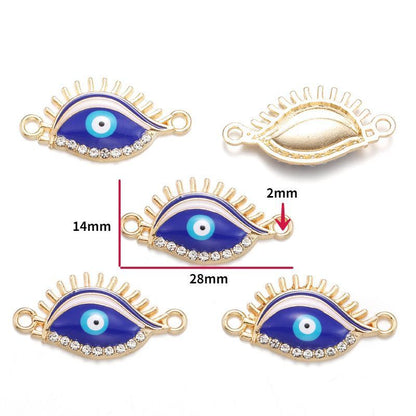 Evil Eyes Spacer Jewelry Making Findings for All Use