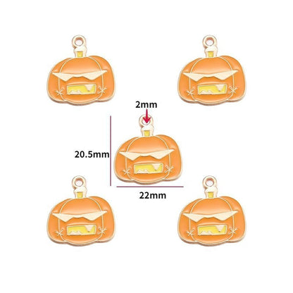 5PCS Halloween Style Theme Jewelry Making Findings Charm #3