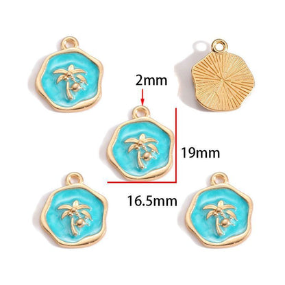 Assorted Ocean Design Charms for Jewelry Making
