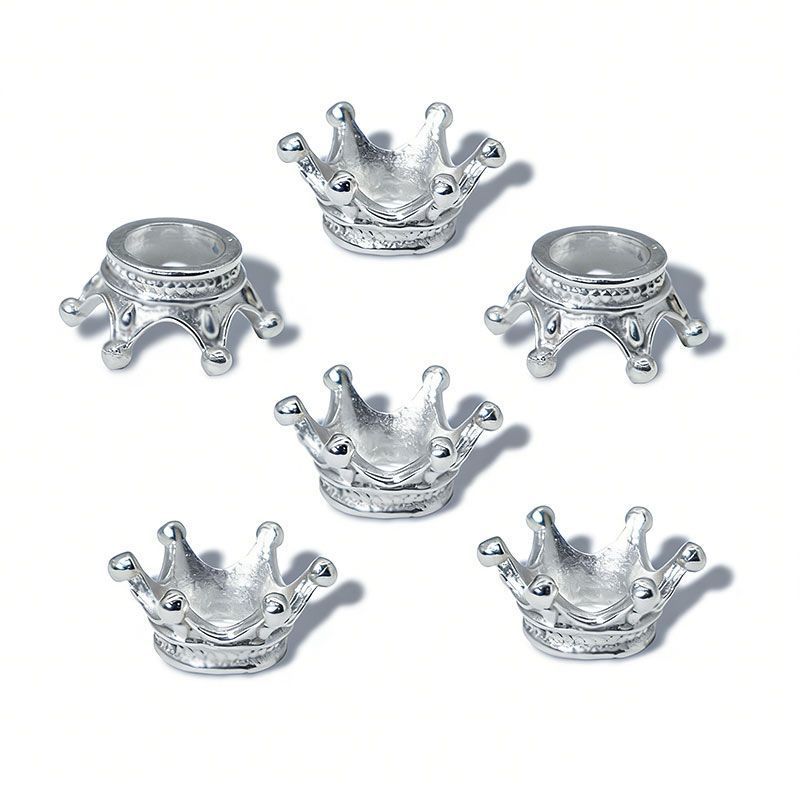 5PCS Crown Brass Spacer Bead
