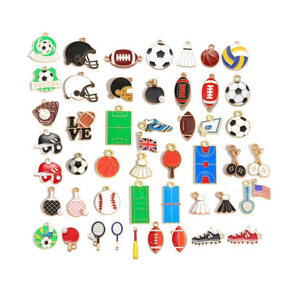 1PCS Sports Package Collection Charm For Jewelry Making Findings