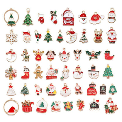5PCS Christmas Theme Jewelry Making Findings Charm