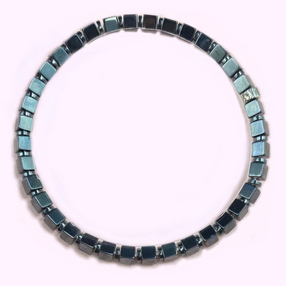 Cube Hematite for Weight Loss Crystal Bracelet