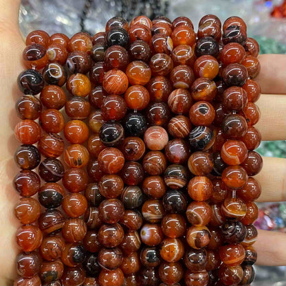 #1 Round Aagte Beads 6mm/8mm/10mm/12mm