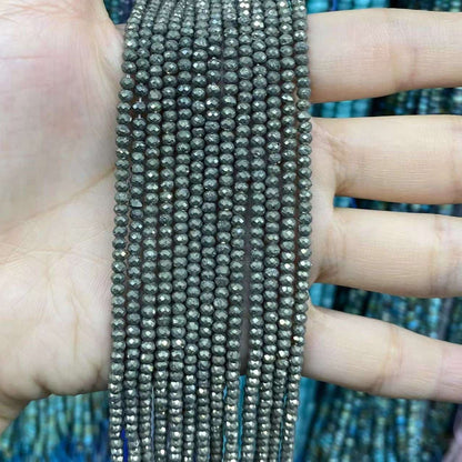 Faceted Rondelle Beads 2x3mm 3x4mm Gemstone/Quartz/Jasper/Agate