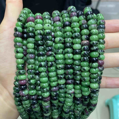 Round Rondelle Beads 2x4mm 4x6mm 5x8mm Quartz/Jasper/Agate