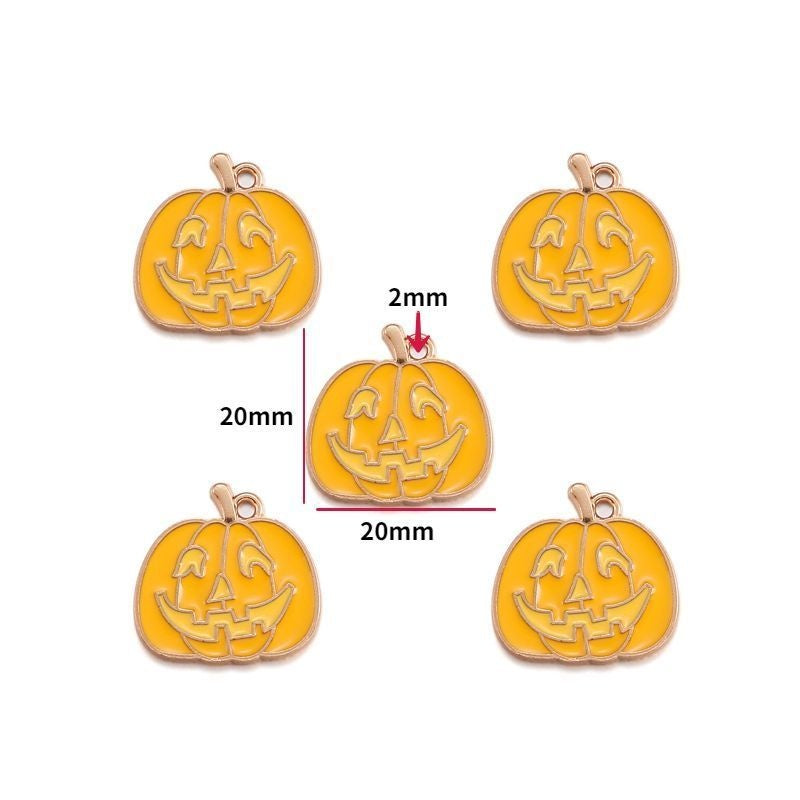 5PCS Halloween Style Theme Jewelry Making Findings Charm #1