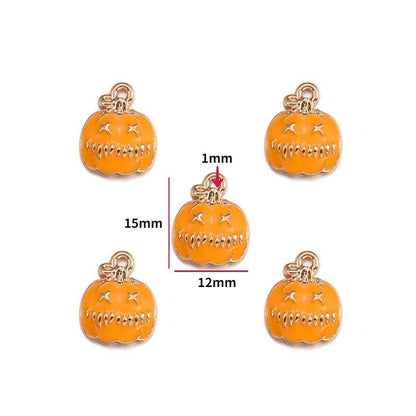 5PCS Halloween Style Theme Jewelry Making Findings Charm #1