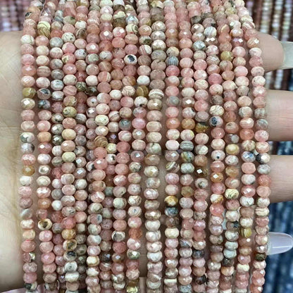 Faceted Rondelle Beads 2x3mm 3x4mm Gemstone/Quartz/Jasper/Agate