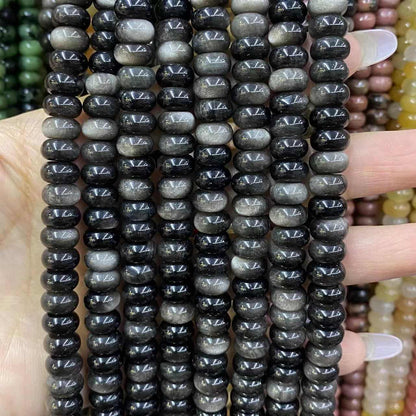 Round Rondelle Beads 2x4mm 4x6mm 5x8mm Quartz/Jasper/Agate