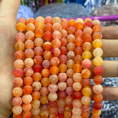 #1 Round Aagte Beads 6mm/8mm/10mm/12mm