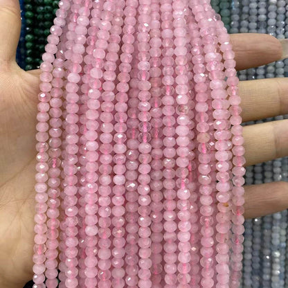 Faceted Rondelle Beads 2x3mm 3x4mm Gemstone/Quartz/Jasper/Agate