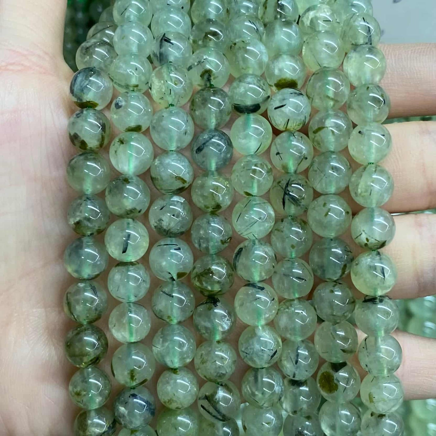 High-Quality Gemstone & Crystal Round Smooth Beads 4mm 6mm 8mm 10mm