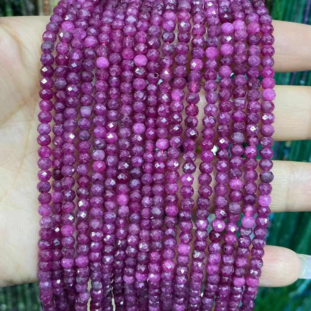 Faceted Rondelle Beads 2x3mm 3x4mm Gemstone/Quartz/Jasper/Agate