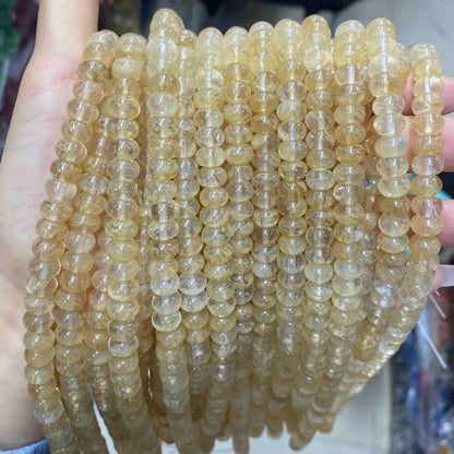 Round Rondelle Beads 2x4mm 4x6mm 5x8mm Quartz/Jasper/Agate