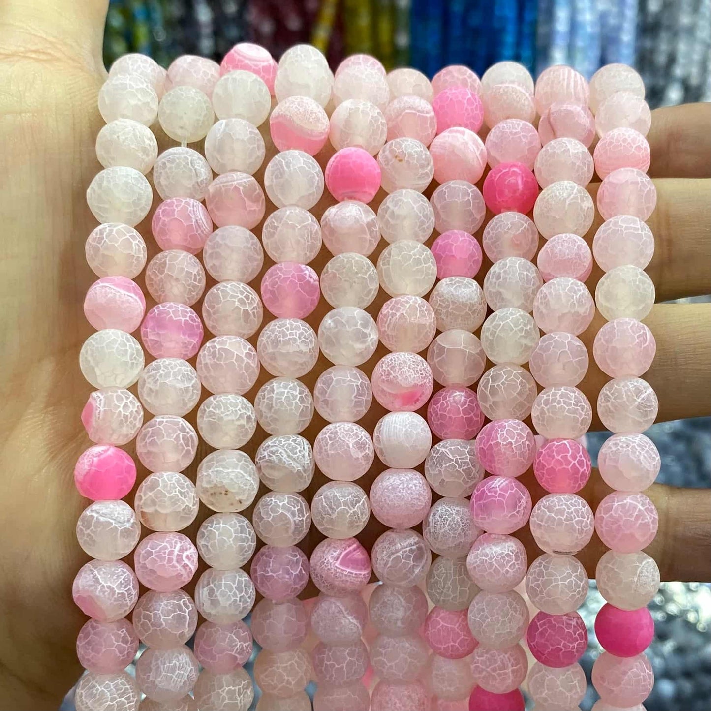 #1 Round Aagte Beads 6mm/8mm/10mm/12mm