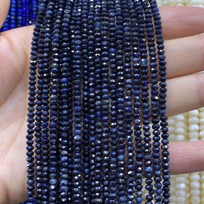 Faceted Rondelle Beads 2x3mm 3x4mm Gemstone/Quartz/Jasper/Agate