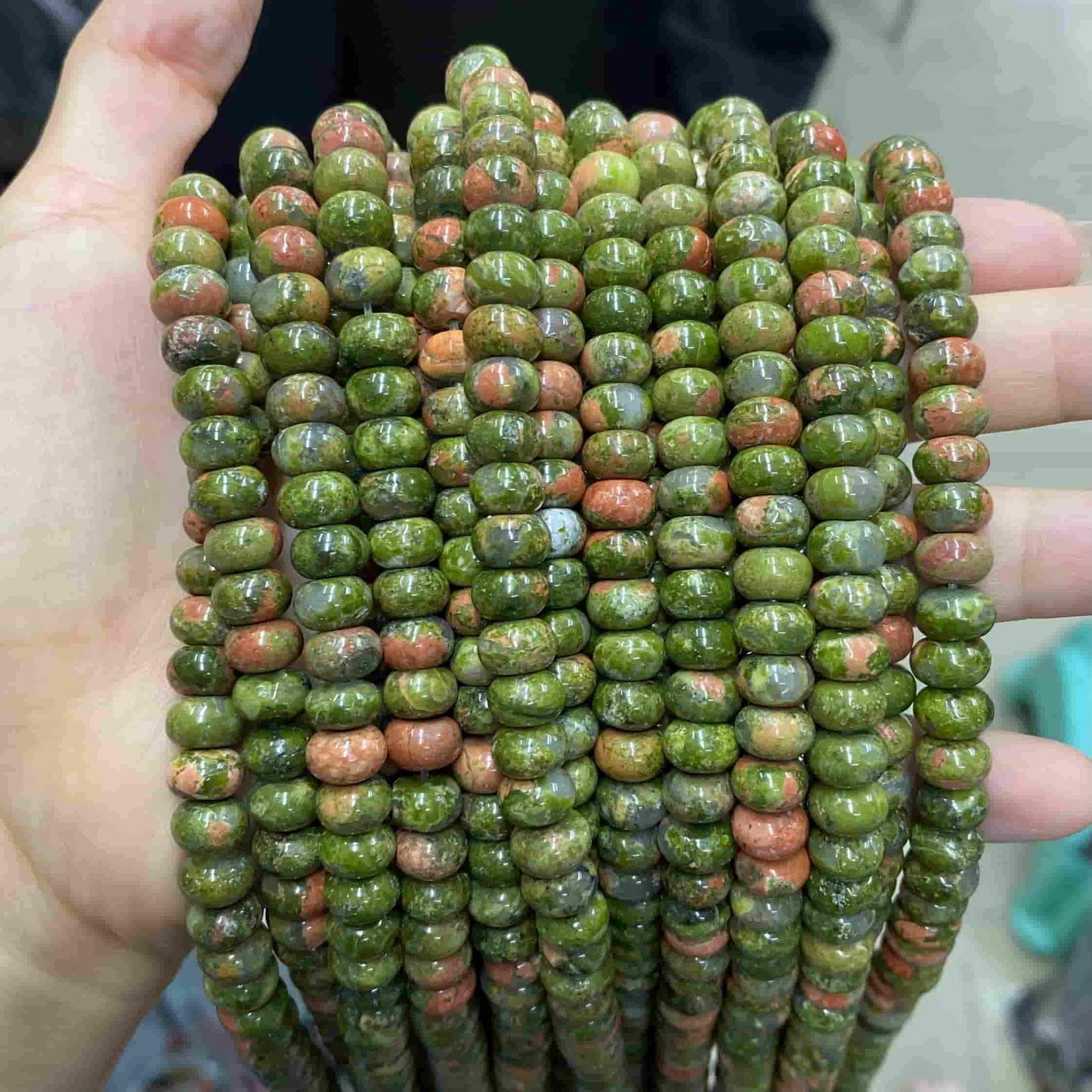 Round Rondelle Beads 2x4mm 4x6mm 5x8mm Quartz/Jasper/Agate