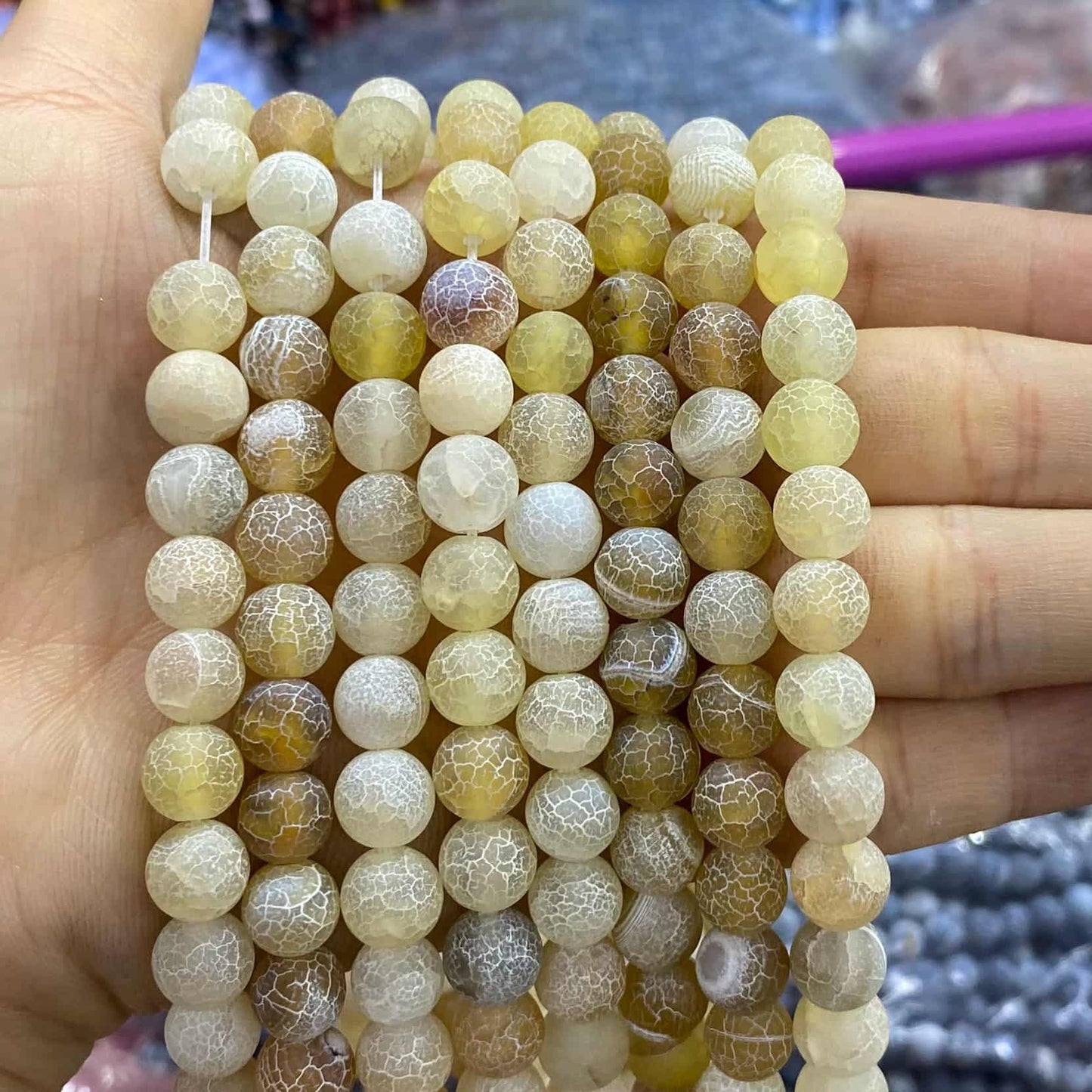 #1 Round Aagte Beads 6mm/8mm/10mm/12mm