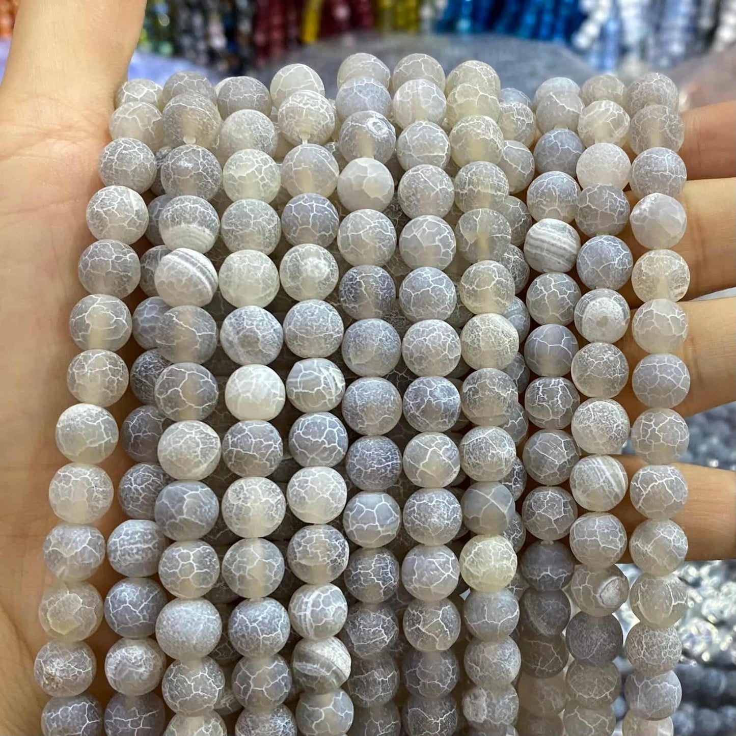 #1 Round Aagte Beads 6mm/8mm/10mm/12mm