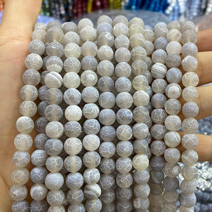 #1 Round Aagte Beads 6mm/8mm/10mm/12mm