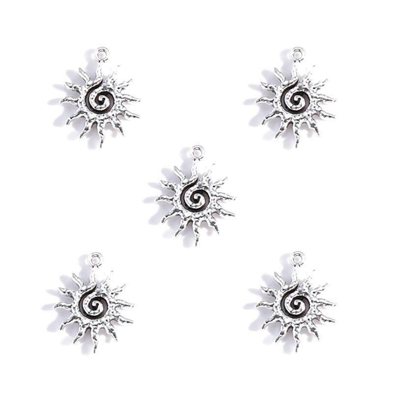 5 PCS Sun Style Jewelry Making Findings Charm Multi Sizes